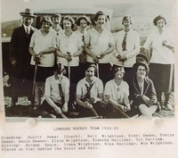 Lowburn Womens Hockey team 1924-25. 
